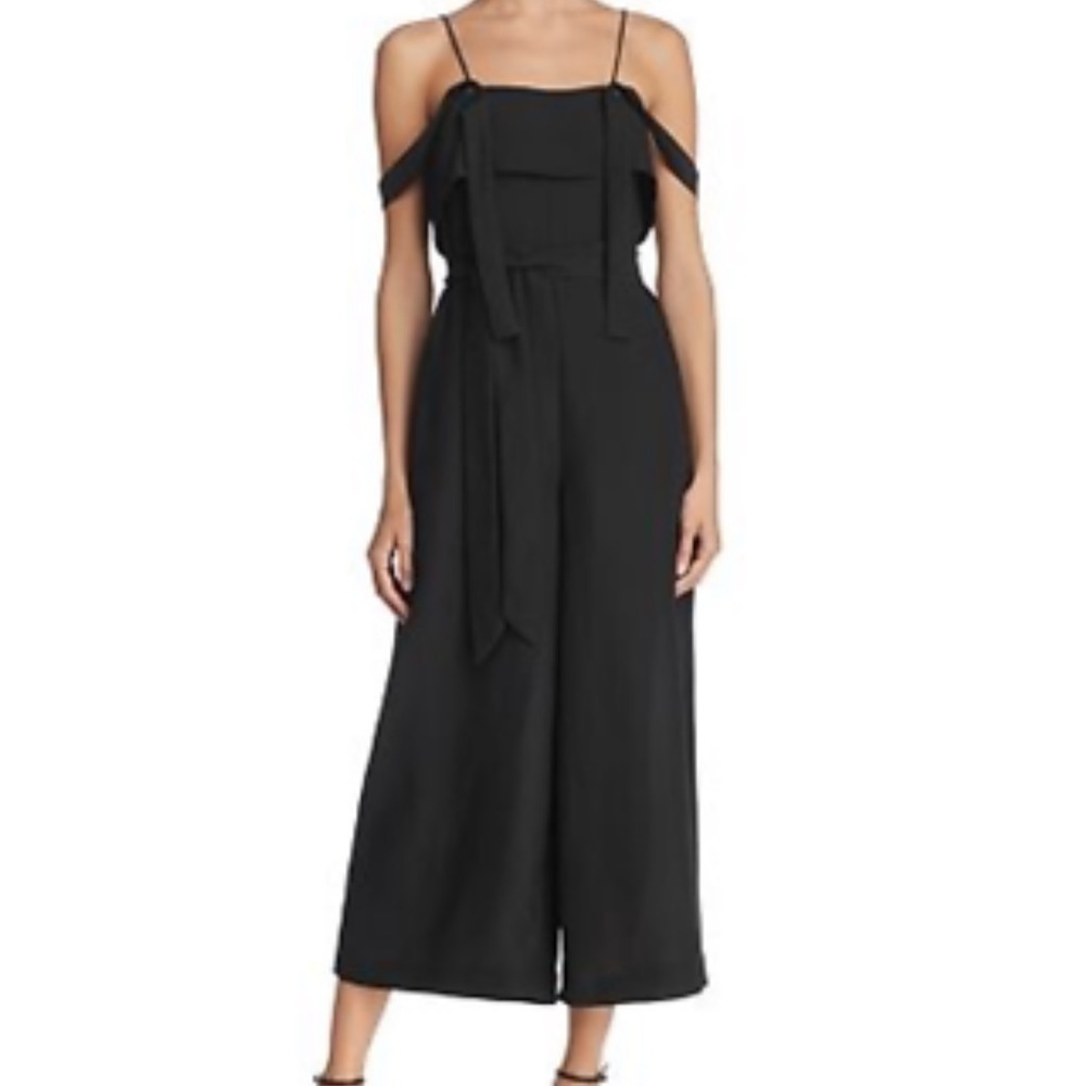 C/MEO Collective Vision Wide-Leg Strap-Detail black Jumpsuit